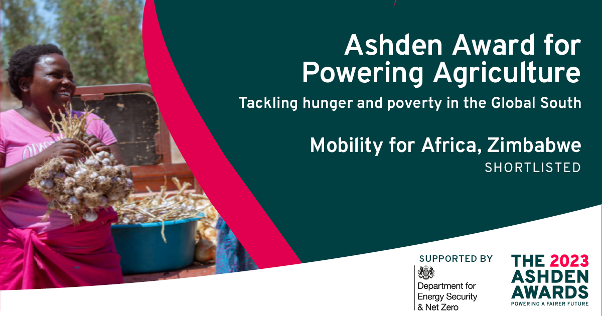 Ashden Awards event banner